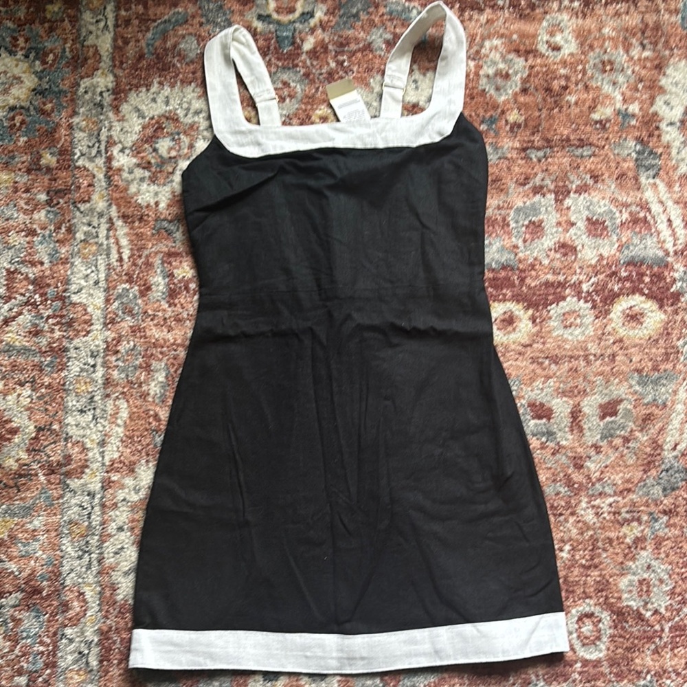 Abercrombie & Fitch Linen Wide Strap Mini Dress Size S